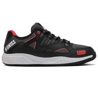 K-Swiss Tura Team Padel Tennis Shoe, Black/Micro Chip/Neon Lava, 45 EU