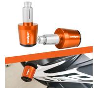 K.T.M Duke - Estremità per manubrio universale da 22 mm, 2 pezzi, per moto 125 Duke 125 200 390 690 790 890 1190 1290/Adventure (arancione)