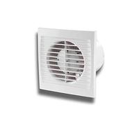 K-TECH-PRO K010203nf Silent PRO-Ventilatore da Parete Ø 100, Funzione relè, sensore di umidità, Bianco