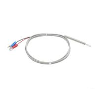 K Tipo termocoppia sensore di temperatura con sonda ad anello da 9 x 6 mm | Cavo da 1 m con connettore a forcella, isolato in fibra di vetro per stampante 3D e industria, campo di misurazione 0-800 °C