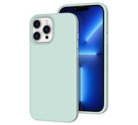 K TOMOTO Custodia Compatibile con iPhone 13 Pro Max, Protezione Cadute Anti-impronte Antigraffio Antiurto in Silicone Morbido al Tatto per iPhone 13 Pro Max 6,7 Pollici, Turchese