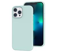 K TOMOTO Custodia Compatibile con iphone 13 Pro, Protezione Contro le Cadute Antiurto in Silicone Liquido Anti-Impronte con Fodera in Microfibra per iphone 13 Pro da 6,1 Pollici 2021, Turchese