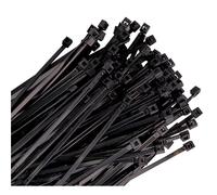 K Tool International Cavo Zip Vincolo 14 IN Nero 100 / Pack 120 Lb. Tensile