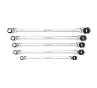 K Tool International Set Di Chiavi 5 Pezzi A Cricchetto Metriche Doppie Snodate
