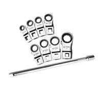 K Tool International Set Di Crowfoot A Cricchetto SAE 9 Pezzi 3/8" 72 Denti