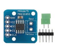 K Type Thermocouple Module | MAX6675 Temperature Sensor - 200°C to 1350°C | 14 - Bit Resolution & 0.25°C Accuracy | SPI Interface for - Compatible / - Compatible/DIY Electronics