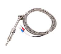 K Type Thermocouple Sensor Probe with 5mm Stainless Steel Probe 12mm Screw,Miniature Thermocouple Connector,1-5m Wire,400°C Measuring Range for PID Temperature Controller (4m)