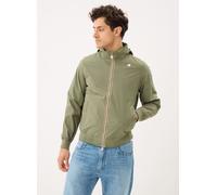 K-Way - Giacca elasticizzata impermeabile e antivento - Amaury Stretch Nylon Jersey Green Lichen per Uomo in Pelle - Taglia M - Kaki
