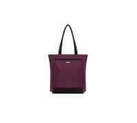 K-Way Borsa Shopper Elliant, Viola e Nero, Nylon, 30x43x10 cm, Doppio Manico, Tasca con Cerniera