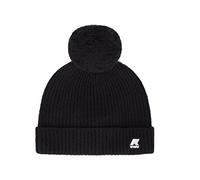 K-Way Cappello Uomo con Pompon, Linea Vincienne Cardigan Stitch, Blu Depht, 100% Lana