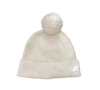 K way Cappello vincienne Cardigan Stitch Wool con PON PON K1151QW AZ0 White Gardenia Melange