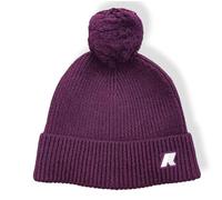 K-Way Cappello vincienne Cardigan Stitch Wool con PON PON K1151QW AZ9 Violet Dk Purple Melange 04