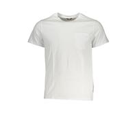 K-WAY Elegant White Cotton T-Shirt with Pocket Detail - XXL