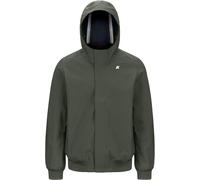 K-Way - Giacca antivento impermeabile e traspirante - Joachim Bonded Green Blackish Blue Depth per Uomo in Pelle - Taglia S - Verde