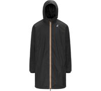 K-Way - Giacca antivento lunga impermeabile e compatta - Le Vrai 4.0 Eiffel East Warm Black Pure per Uomo in Pelle - Taglia S - Nero