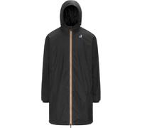 K-Way - Giacca antivento lunga impermeabile e compatta - Le Vrai 4.0 Eiffel East Warm Black Pure per Uomo in Pelle - Taglia M - Nero