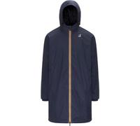 K-Way - Giacca antivento lunga impermeabile e compatta - Le Vrai 4.0 Eiffel East Warm Depht Blue per Uomo in Pelle - Taglia M - Blu navy