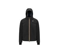 K-Way Giacca Corta Uomo, Modello Jacko Bonded, in Poliestere, vestibilità Regular, Colore Black-Blue Depth