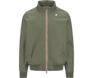 K-Way - Giacca elasticizzata impermeabile e antivento - Amaury Stretch Nylon Jersey Green Lichen per Uomo in Pelle - Taglia M - Kaki