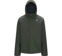 K-Way - Giacca in twill impermeabile e antivento - Jacko Twill Marmotta Green B Blue A per Uomo - Taglia L - Kaki