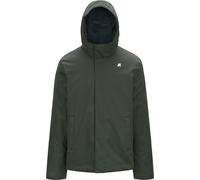 K-Way - Giacca in twill impermeabile e antivento - Jacko Twill Marmotta Green B Blue A per Uomo - Taglia M - Kaki