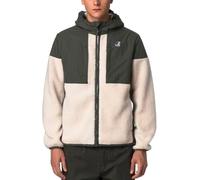 K-Way - Giacca isolante bimateriale in PrimaLoft® - Samson 4.0 Orsetto Green Blackish Ecru per Uomo in Pelle - Taglia L - Verde