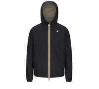 K-Way - Giacca antivento impermeabile e traspirante reversibile - Jake Plus.2 Double Black Pure Green Lichen per Uomo in Nylon - Taglia M - Nero