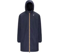 K-Way - Giacca lunga antivento impermeabile e comprimibile - Le Vrai 4.0 Eiffel East Warm Blue Depth per Uomo in Pelle - Taglia S - Blu navy