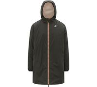 K-Way - Giacca lunga isolata e impermeabile - Le Vrai 4.0 Eiffel East Orsetto Green Blackish in Nylon - Taglia L - Verde