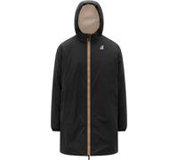 K-Way - Giacca lunga isolata e impermeabile - Le Vrai 4.0 Eiffel East Orsetto Black Pure in Nylon - Taglia L - Nero