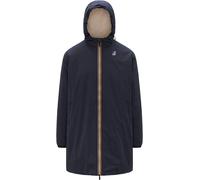 K-Way - Giacca lunga isolata e impermeabile - Le Vrai 4.0 Eiffel East Orsetto Blue Depth in Nylon - Taglia M - Blu navy