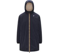 K-Way - Giacca lunga isolata e impermeabile - Le Vrai 4.0 Eiffel East Orsetto Depht Blue in Nylon - Taglia L - Blu navy