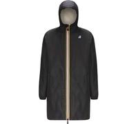 K-Way - Giacca lunga isolata, impermeabile e antivento - P.Le Vrai 4.0 Eiffel Orsetto Black Pure in Pelle - Taglia 12a - Nero