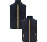 K-Way - Gilet reversibile in pile - Yannick Sherpa Polar Double Blue Depth/Blue Depth per Uomo - Taglia S - Blu navy