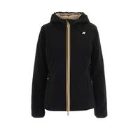 K-Way Giubbino Lily ST Warm Double, Giacca Invernale con Cappuccio, Nero/Beige Cashmere, Zip Decorativa K6128TW-BC9 TG 8 S
