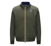 K-way Giubbotto Antivento Impermeabile Arsene Warm Double Reversibile Verde Uomo
