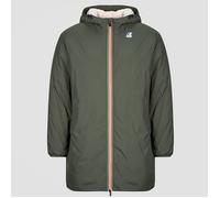 K-Way - Giacca lunga isolata e impermeabile - Le Vrai 4.0 Eiffel East Orsetto Green Blackish in Nylon - Taglia L - Verde