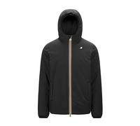 K-Way Giacca Uomo, Modello Jack ST Warm Double, in Poliestere, vestibilità Regular, Colore Black P-Green B