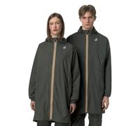 K-Way - Giacca antivento lunga impermeabile e compatta - Le Vrai 4.0 Eiffel East Green Blackish per Uomo in Pelle - Taglia XS - Verde