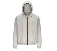 K-Way, ,Jackets ,Uomo ,Beige ,L Giubbotti Beige con Zip e Tasca Canguro