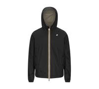 Giacca con cappuccio K-WAY Jake Plus 2 Double nero verde canna - L