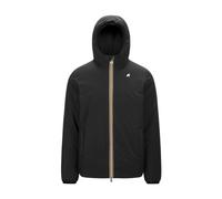 K-Way Giacca Uomo, Modello Jack ST Warm Double, in Poliestere, vestibilità Regular, Colore Black P-Green B