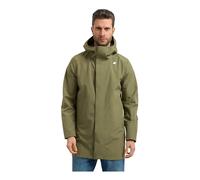 K-Way - Parka impermeabile e isolante - Tommy Bonded Jersey Green Lichen per Uomo - Taglia M - Kaki