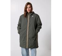 K-Way - Giacca lunga isolata e impermeabile - Le Vrai 4.0 Eiffel East Orsetto Green Blackish in Nylon - Taglia M - Verde