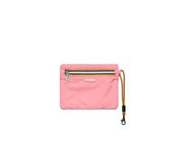 K-Way Necessaire Nimes, Rosa Geranio, 20x15 cm, 100% Poliestere, Unisex, con Manico da Polso e Cerniera