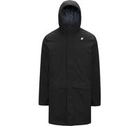 K-Way - Parka da uomo con isolamento e impermeabile - Jarno Twill Marmotta Black P Blue A per Uomo - Taglia M - Nero