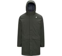 K-Way - Parka da uomo con isolamento e impermeabile - Jarno Twill Marmotta Green B Blue A per Uomo - Taglia L - Verde