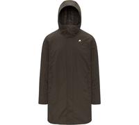 K-Way - Parka impermeabile isolato da uomo in piumino naturale e sintetico - Thomas Warm Ottoman Black Olive per Uomo in Pelle - Taglia L - Kaki