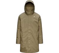 K-Way - Parka isolante e impermeabile in PrimaLoft® - Thomas Warm Micro Canvas Green Army per Uomo in Nylon - Taglia XL - Kaki