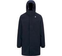K-Way - Parka lunga e imbottita - Thomas Bonded Blue Depth/Blue Depth per Uomo in Pelle - Taglia S - Blu navy